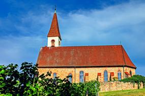 old Church on Kaiserstuhl Mountain, germany