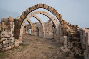 ancient ruin in Champaner-Pavagadh Archaeological Park, india