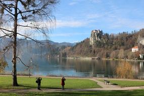 landscape of Bled Slovenia Lake