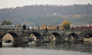 medieval bridge in Prague, Czech Republic