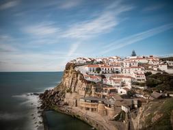 panoramic view of the seaside town of azenhas do mar