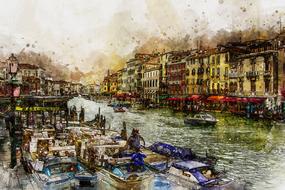 venice grand canal drawing