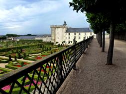 distant view of the architecture of Castle Of Villandry