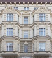 building facade in the city center in Poland