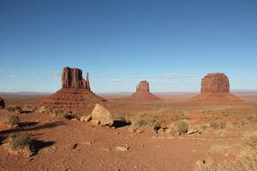 panoramic photo of Monument Valley in Arizona in USA