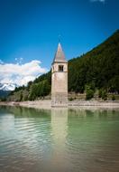 Bell Tower near Rechensee Lake