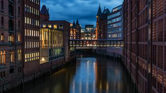 brick buildings in Hamburg, Germany