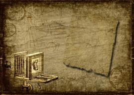 Camera Steampunk and Clock