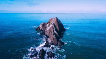 San Pedro Rock in Ocean, usa, california