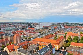 Photo of the historic center in Copenhagen, Denmark
