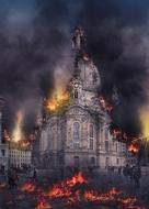 fire Dresden Frauenkirche