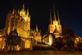 St Mary's Cathedral is the largest and oldest church building in the Thuringian city of Erfurt, central Germany