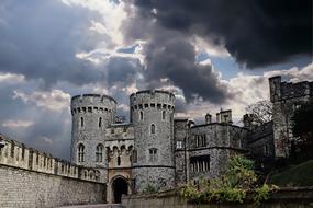 towers of medieval castle