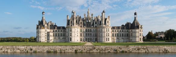 Landscape of Chateau Chambord Castle