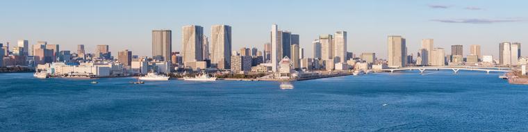 Rainbow Bridge in Tokyo, Japan