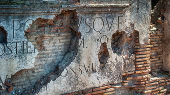 Ancient building Ruins in Italy