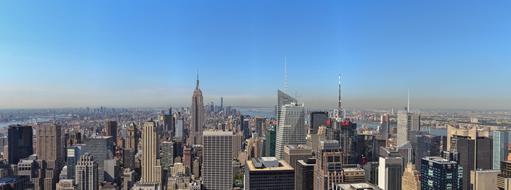 panorama view of New York Skyline Manhattan