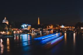 beautiful Night Paris Eiffel