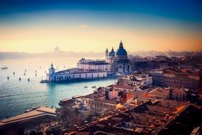 Amazing Venice city in Italy on the landscape