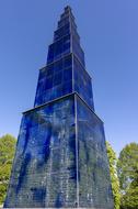 glass monument in the city