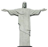 white statue of Christ in Rio de Janeiro in Brazil