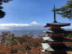 view to Mount Fuji, Japan