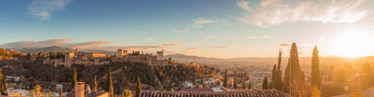 panoramic view of Granada, Spain