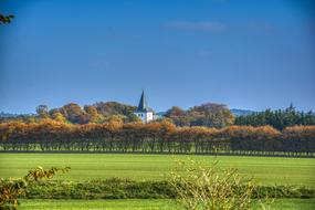 splendid Church Landscape View