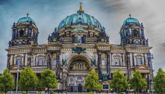 facade of Berlin Cathedral at summer, germany