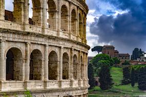 photo of the facade of the Colosseum in Italy