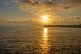 magnificent Sunset over the shore