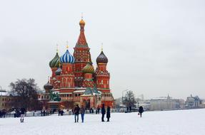 Saint Basil's Cathedral in winter