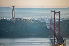 Landscape of Bridge April 25 Lisbon