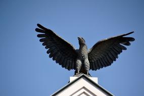 Beautiful Rostock Adler Roof at blue sky background