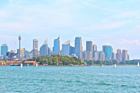 skyline of modern City at sunny day, Australia, Sydney