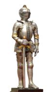 isolated medieval knight