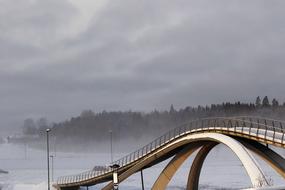 beautiful Bridge Architecture Winter