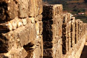 medieval Fortress Wall close up