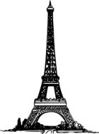 eiffel tower france landmark paris drawing