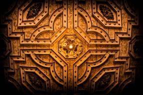 fractal ceiling in the chapel