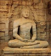 Sri Lanka stone Buddha Statue