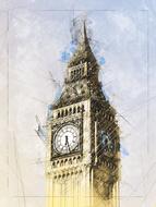 Clock Tower drawing