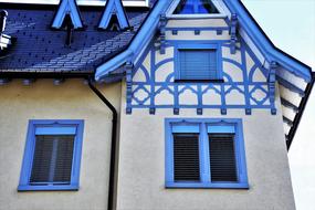 wonderful blue House Window