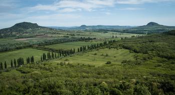 scenic summer rural landscape, hungary, Balaton Uplands National Park