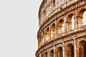 Colosseum in Rome against the sky