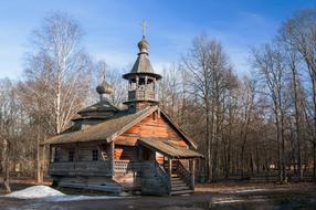 wooden church in Veliky Novgorod, Russia