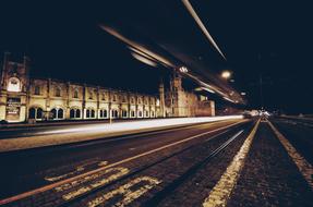 Street Road at Night