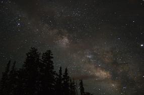 Milky Way, lot of Stars at Night Sky, usa, utah