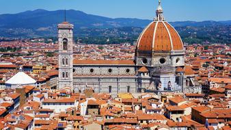 cathedral in old City, italy, florence