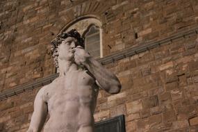 sculpture of David in Florence, Italy